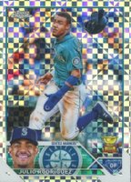 2023 Topps Chrome #200 Julio Rodriguez X-Fractor Baseball Card