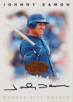 1996 Leaf Signature Autographs # Johnny Damon Bronze Baseball Card