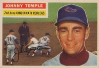 1956 Topps #212 Johnny Temple Baseball Card