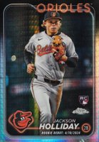2024 Topps Chrome Update #USC89 Jackson Holliday Prism Refractor Baseball Card