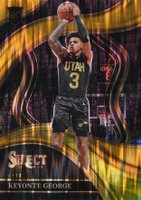 2023 Panini Select #295 Keyonte George Gold Flash Basketball Card