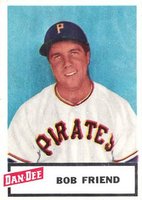 1954 Dan-Dee Potato Chips # Bob Friend Baseball Card