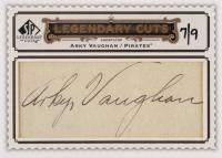 2009 SP Legendary Cuts Cut Signatures #LC2 Arky Vaughan Baseball Card