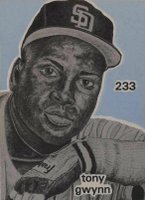 1984 O'Connell & Son Ink Mini Prints #233 Tony Gwynn Baseball Card