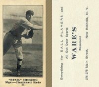 1916 Wares #81 Buck Herzog Baseball Card