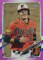 2021 Topps Chrome #63 Ryan Mountcastle Pink Refractor Baseball Card