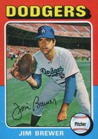 1975 Topps Mini #163 Jim Brewer Baseball Card