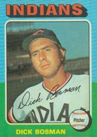 1975 Topps #354 Dick Bosman Baseball Card