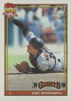 1991 Topps Desert Shield #472 Kirt Manwaring Baseball Card