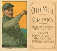 1909 White Borders Old Mill #410 Bob Rhoades Right Arm Extended-Correct spell Rhoads Baseball Card
