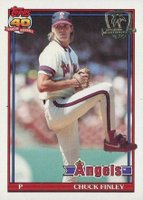 1991 Topps Desert Shield #505 Chuck Finley Baseball Card