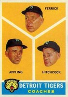 1960 Topps #461 Tigers Coaches Baseball Card