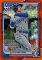 2024 Bowman Mega Box Chrome #33 Shohei Ohtani Orange Refractor Baseball Card