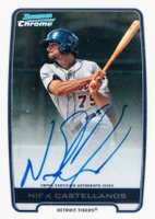 2012 Bowman Chrome Prospects #BCANC Nick Castellanos Autograph Baseball Card