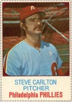 1975 Hostess #63 Steve Carlton Hand Cut Baseball Card