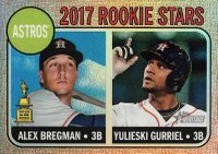 2017 Topps Heritage  #113 Alex Bregman/Yulieski Gurriel Chrome-Refractor Baseball Card