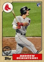 2017 Topps 1987 Topps #87-63 Andrew Benintendi Baseball Card