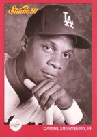 1991 Studio #190 Darryl Strawberry Baseball Card