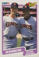1990 Fleer #637 Will Clark/Kevin Mitchell Baseball Card