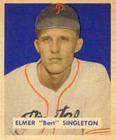 1949 Bowman #147 Elmer Singleton Baseball Card
