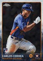 2015 Topps Chrome #205 Carlos Correa Baseball Card