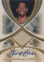 2005 SP Game Used Legendary Fabrics #ALF-GG George Gervin Autograph Basketball Card