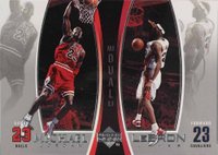 2005 Upper Deck MJ/LJ Bonus Pack #LJMJ2 LeBron James/Michael Jordan Basketball Card