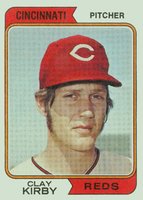 1974 Topps #287 Clay Kirby Baseball Card