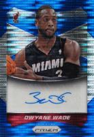 2014 Panini Prizm Autographs #25 Dwyane Wade Blue Pulsar Prizm Basketball Card
