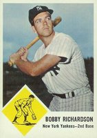 1963 Fleer #25 Bobby Richardson Baseball Card