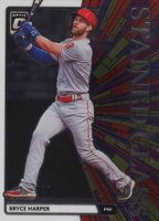 2020 Panini Donruss Optic Stained Glass #SG12 Bryce Harper Baseball Card