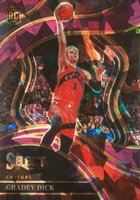 2023 Panini Select #287 Gradey Dick Purple Cracked Ice Basketball Card