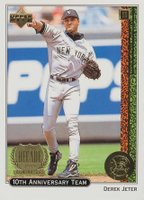 1999 Upper Deck 10th Anniversary Team #X25 Derek Jeter Baseball Card