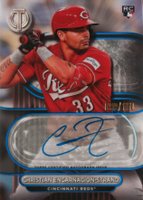 2024 Topps Tribute Tribute Autographs #TACE Christian Encarnacion-Strand Blue Baseball Card