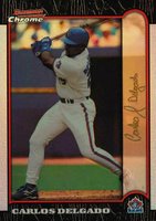 1999 Bowman Chrome Gold #269 Carlos Delgado Refractor Baseball Card