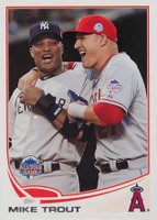 2013 Topps Update #US300 Mike Trout With Robinson Cano Baseball Card