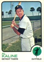 1973 Topps #280b Al Kaline With Bandage Baseball Card