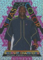 2022 Upper Deck Goodwin Champions Splash of Color Platinum #SCP1 Michael Jordan Pink Traxx Basketball Card