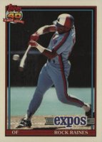 1991 Topps Tiffany #360 Tim Raines Baseball Card