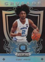 2019 Panini Prizm Draft Picks #61 Coby White Silver Prizm Basketball Card