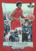 2023 Panini Prizm Deca #213 Scoot Henderson Red Prizm Basketball Card