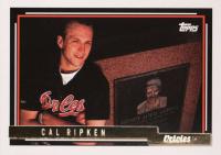 1992 Topps Gold #40 Cal Ripken Jr. Pre-Prod.Sheet-Hand Cut Baseball Card