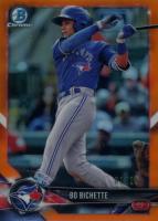 2018 Bowman Draft #BDC32 Bo Bichette Chrome-Batting-Orange Refractor Baseball Card