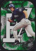 2000 Skybox E-X E-Xceptional #7 Alex Rodriguez Green Baseball Card