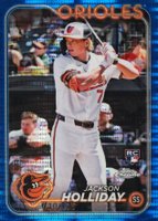 2024 Topps Chrome #88 Jackson Holliday Blue Sonar Refractor Baseball Card