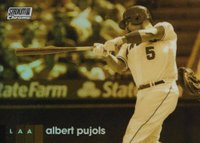 2020 Stadium Club #33 Albert Pujols Chrome-Gold Minted Baseball Card
