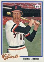 1978 Topps #538 Johnnie LeMaster Baseball Card