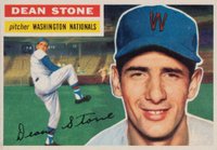 1956 Topps #87g Dean Stone Gray Back Baseball Card