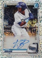 2020 Bowman Chrome Prospect Autographs #CPAVB Vidal Brujan Speckle Refractor Baseball Card