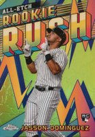 2024 Topps Chrome Chrome All Etch Rookie Rush #10 Jasson Dominguez Baseball Card